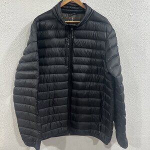 Elevate Men’s/Hommes Lightweight‎ Down Puffer Coat Sz 3X Black
